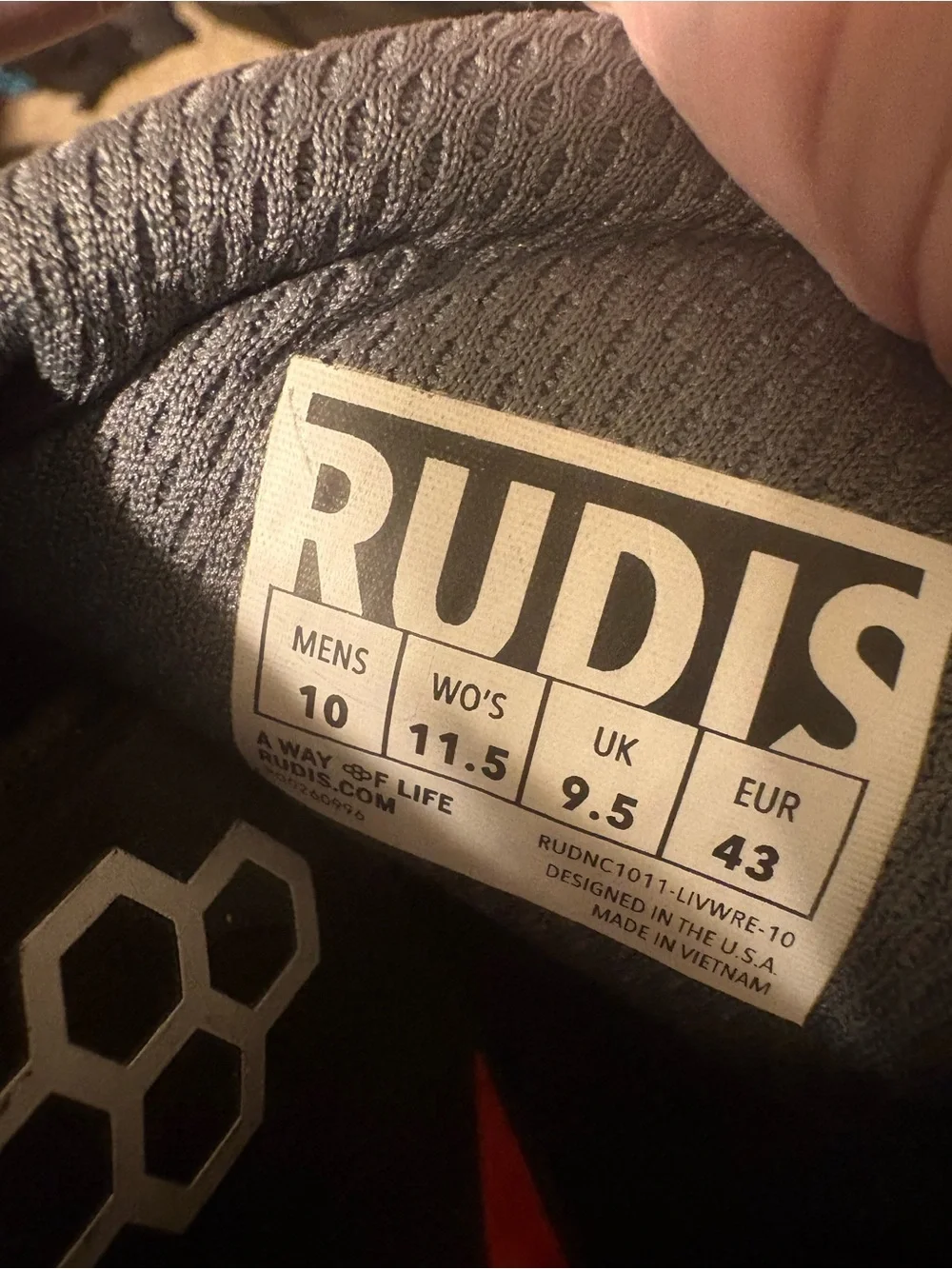 Rudis Colt 4.0 Live Wire Wrestling Shoes Black & Red Men’s Size 10